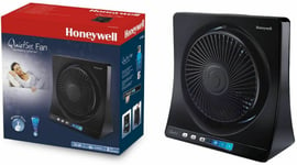Honeywell Quietset Table Desk Fan HT354E 35W - Black Cool Air Fan 4 Speed