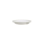 Denby - Natural Canvas Small Plates Set of 2 - Beige White Glaze Dishwasher Microwave Safe Crockery 18cm - Ceramic Stoneware Tableware Side AppetiserPlates - Chip & Crack Resistant