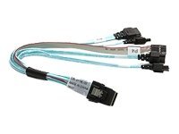 Supermicro Cbl-0118L-02 - Sata/Sas-Kabel - 4-Vägs - 36 Stifts 4I Mini Multilane (Hane) Till Sata (Hona) - 23 Cm