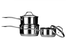 Premier Housewares Tenzo M Series Stainless Steel Saucepan Set, 3 Piece