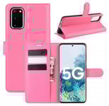 Plånboksfodral Samsung Galaxy S20 FE Ljusrosa Med Ställ