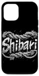 Coque pour iPhone 14 Un logo kinky bondage Shibari en corde de jute pour kinbaku