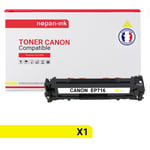 NOPAN-INK - x1 Toner - EP716 Y (CB542) (Yellow) - Compatible pour Canon LBP 5050 n 5050 I-Sensys LBP-5050 n LBP-5050 MF 8050 cn MF 8030 cn MF 8000 Series MF 8080 cw MF 8050 MF 8030 MF 8040 cn