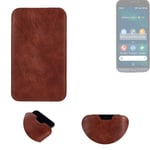 phone case for Doro 8050 sleeve cover pouch brown 