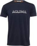 Aclima Aclima Men's LightWool 140 Classic Tee Logo Navy Blazer M, Navy Blazer