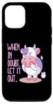 Coque pour iPhone 12/12 Pro When In Doubt Let It Out Funny Farting Cute Cow Pet