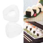 iTimo DIY Sushi Onigiri Mold, Triangle Rice Ball Maker, Food Press Bento Tools Transparent Kitchen Accessories, 2Pcs/set