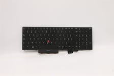 Lenovo ThinkPad T15g 2 P15 2 Keyboard Belgian Black Backlit 5N21B44334