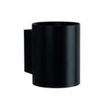 LED svart rund vägglampa - Med G9 sockel, IP20 inomhus, 230V, utan ljuskälla - Färg på chassi : Svart