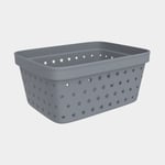 Nordiska Plast Förvaringskorg i plast Store It Star Basket, grå, 166 x 125 75 mm, 1 liter