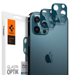 Spigen Glas.tR Optik Tempered Glass Camera Lens Protector for iPhone 12 Pro - Pacific Blue 2 Pack