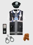 Tu Police Officer Costume 3-4 Years Blue