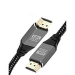 Câble HDMI 4K 5M – Ultra Haut débit 18 Gbps HDMI 2.0b Cord 4K @ 60 Hz Support Fire TV, Ethernet, Retour Audio, vidéo UHD 2160p, HD 1080p, 3D pour Xbox Playstation PS3 PS4 Projecteur – IBRA