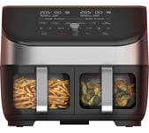 INSTANT Vortex Plus Dual Zone with ClearCook 140-3126-01 Dual Zone Air Fryer - Stainless Steel, Stainless Steel