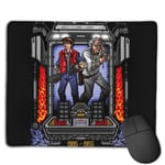 Back to The Future Marty and Doc Customized Designs Non-Slip Rubber Base Gaming Mouse Pads for Mac,22cm×18cm， Pc, Computers. Ideal for Working Or Game