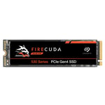 Seagate FireCuda 530, 2 TB, Internal SSD, M.2 PCIe Gen4 ×4 NVMe 1.4, transfer speeds up to 7,300MB/s, 3D TLC NAND, 1,275TBW, 1.8M MTBF, For PS5/PC, 3 year Rescue Services (ZP2000GM3A013)