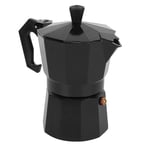300ML 6-Cup Capacity Aluminum Coffee Machine Moka Pot For Home Office Black