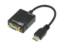Adapter HDMI till VGA med ljud