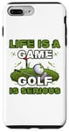 Coque pour iPhone 7 Plus/8 Plus La vie un jeu Le golf est sérieux Golfbag Leben Driver