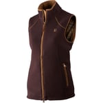 Härkila Sandhem lady fleece väst Dark port melange XL -