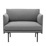 Muuto - Outline Chair / Black Base Fjord 151