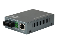 LevelOne FVT-1106 - Fibermediekonverterare - 100Mb LAN - 10Base-T, 100Base-FX, 100Base-TX - RJ-45 / SC enkelläge - upp till 120 km - 1310 nm
