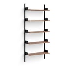 New Works - New Works Wall Shelf 190 - Walnut/Black - Hyllor och hyllsystem - Knut Bendik Humlevik - Svart