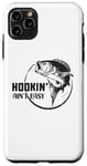 Coque pour iPhone 11 Pro Max hookin' ain't easy vintage fisherman funny fishing dad