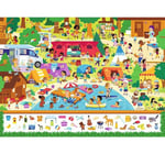Nathan - Puzzle enfants - 100 pièces - Au camping (Cherche et trouve) - Fille ou garçon dès 6 ans - Puzzle de qualité supérieure - Carton épais et résistant - Nature - 86212
