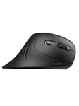Magic Hand mouse Right-hand RF Wireless + Bluetooth Optical 1600 DPI - Vertical mouse - 6 knapper - Sort