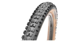 Pneu vtt maxxis minion dhf 27 5   tubeless ready dual exo protection wide trail  wt  flancs beige
