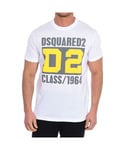 Dsquared2 Mens short sleeve T-shirt S74GD1169-S23009 - White - Size X-Large