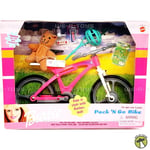 Barbie Pack 'N Go Bike With Helmet 1999 Mattel #67560-93 NEW