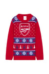 Arsenal Fc Kids Christmas Jumper Crew Neck Long Sleeves Sweater Warm Top