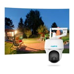Ultra Secure - Caméra motorisée 4MP 100% sans-fil extérieure autonome ip / wifi Plage horaire / IP64 / 2K / app (Reolink)