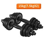 ZXQZ Small dumbbell Adjustable Combo of Dumbbell Set and Dumbbell Connector, for Gym Aerobics and Body Shaping, Black Fitness dumbbell (Size : 5kg)