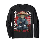 Japanese Samurai Frog Warrior Ukiyo Toad Sensei Samurai Long Sleeve T-Shirt