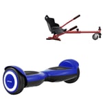 Paket Hoverboard Standard Go Kart 6.5 tums, Jetson Prism Blue, Standard Räckvidd och Röd Hoverkart, Smart Balance