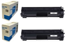 Toner For HP M15 LaserJet Pro Printer CF244A Cartridge Compatible Black 2Pk