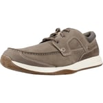 Clarks Homme Dentelle Sailview, Nubuck Taupe, 41 EU