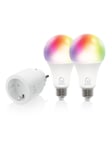 Deltaco SMART HOME Starter kit, smart-plug och 2x RGB LED-lampor