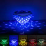 Badkar Disco Ljus Vattentät Led Badlampor RGB Flytande Undervattens Disco Ljus för Badtid, Dammar, Poolparty
