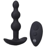 A-Play Shaker Silicone Anal Plug with Remote - Vibrating Beaded Anal Plug