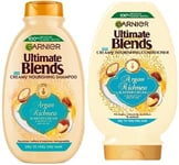 Garnier Ultimate Blends Argan and Almond Cream Shampoo & Conditioner 400ml each