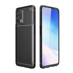BRAND SET Case for Realme GT 5G Ultra-thin Carbon Fiber Soft Shell with Built-in air Cushion Technology Shockproof and Anti-Scratch Phone Cover Suitable for Realme GT 5G-Black
