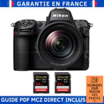 Nikon Z8 + Z 24-120mm F4 S + 2 SanDisk 64GB Extreme PRO UHS-II SDXC 300 MB/s + Guide PDF MCZ DIRECT '20 TECHNIQUES POUR RÉUSSIR VOS PHOTOS