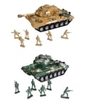 Toyland® "Combat Mission Boys Friction Powered Army Tank & Soldiers Military Playset - 1 Chosen At Random