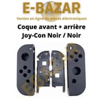Coque intégrale Nintendo Switch - EBAZAR - Joy-Con Noir / Noir - Pièce officielle de remplacement