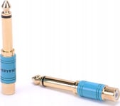 Vention Vdd-C03 6.35Mm Male To Rca Female Audio Adapter 0.5M Blue