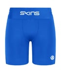 Skins Series-1 Stretch Waist Blue Mens Training Half Tights Shorts SO00100022041 - Size Small